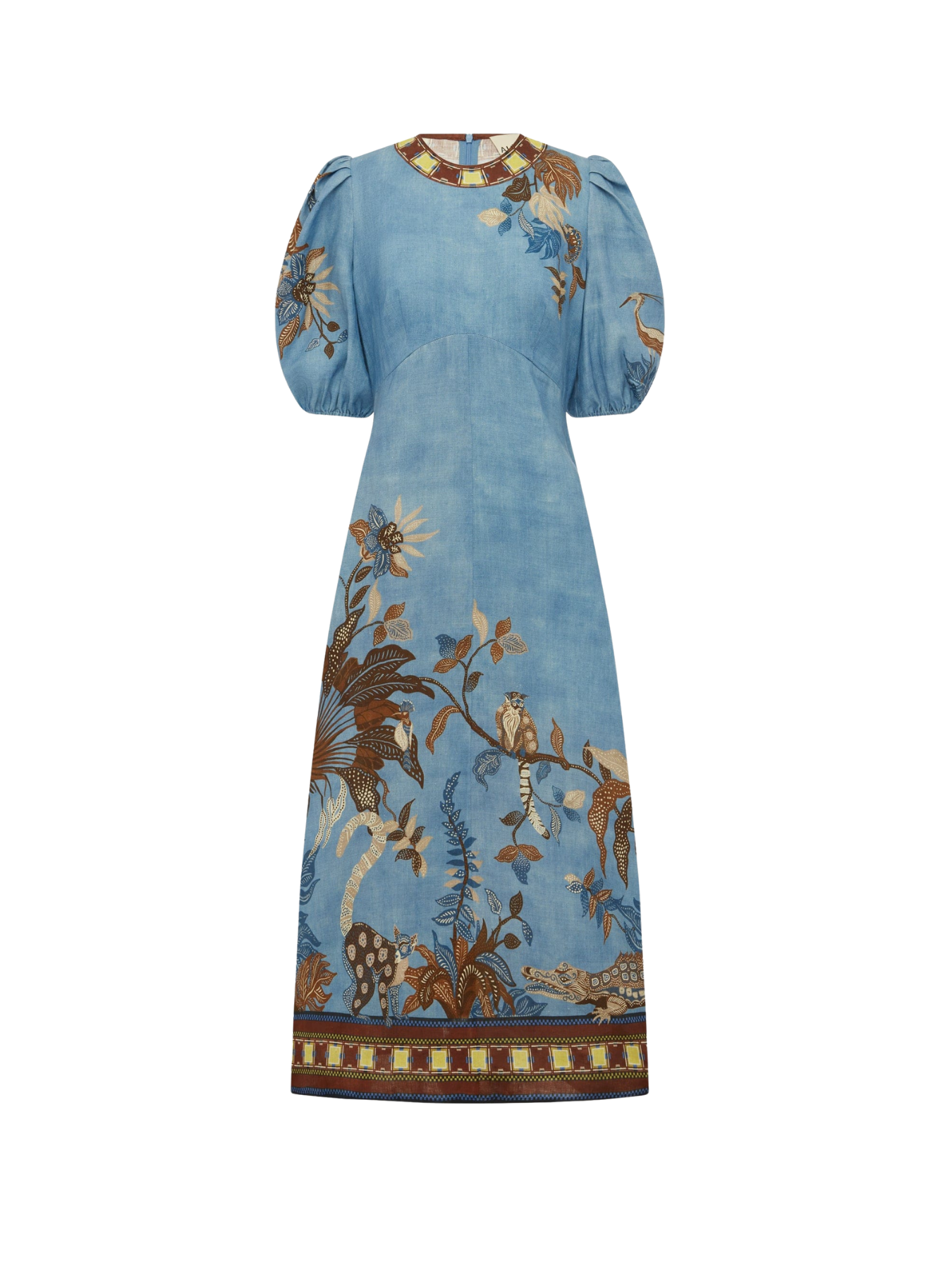 alemais midi dress Wilson Silk in Multi Multi / 8 AU/UK (4 US) Dropped asymmetric waist Almais GABRIELLE MIDI DRESS 8