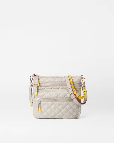 MZ Wallace Downtown Crosby Crossbody in Atmosphere Sunflower Coral Cove