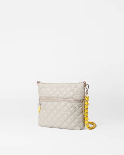 MZ Wallace Downtown Crosby Crossbody in Atmosphere Sunflower Coral Cove