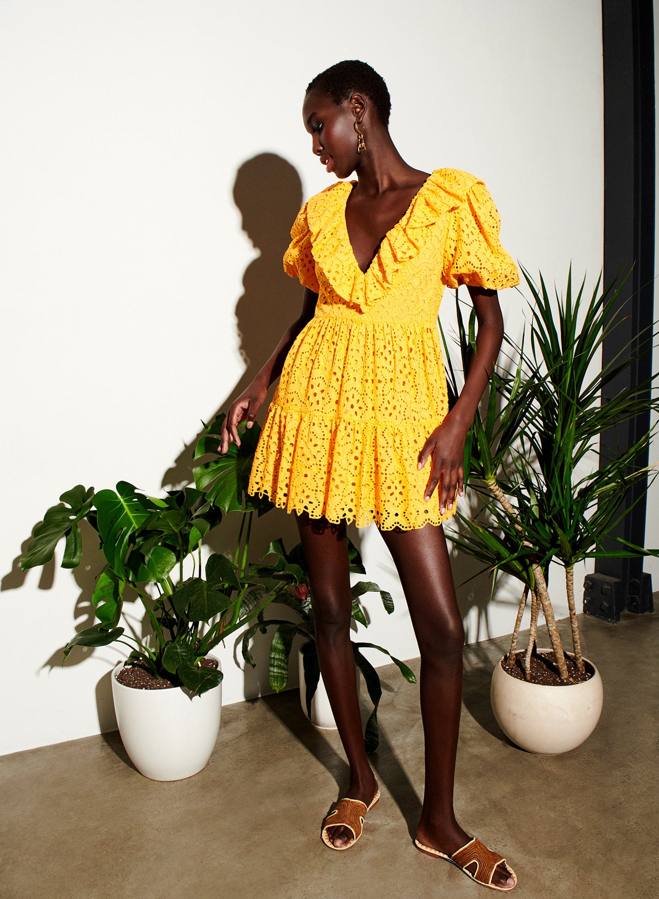 Saylor yellow hot sale dress