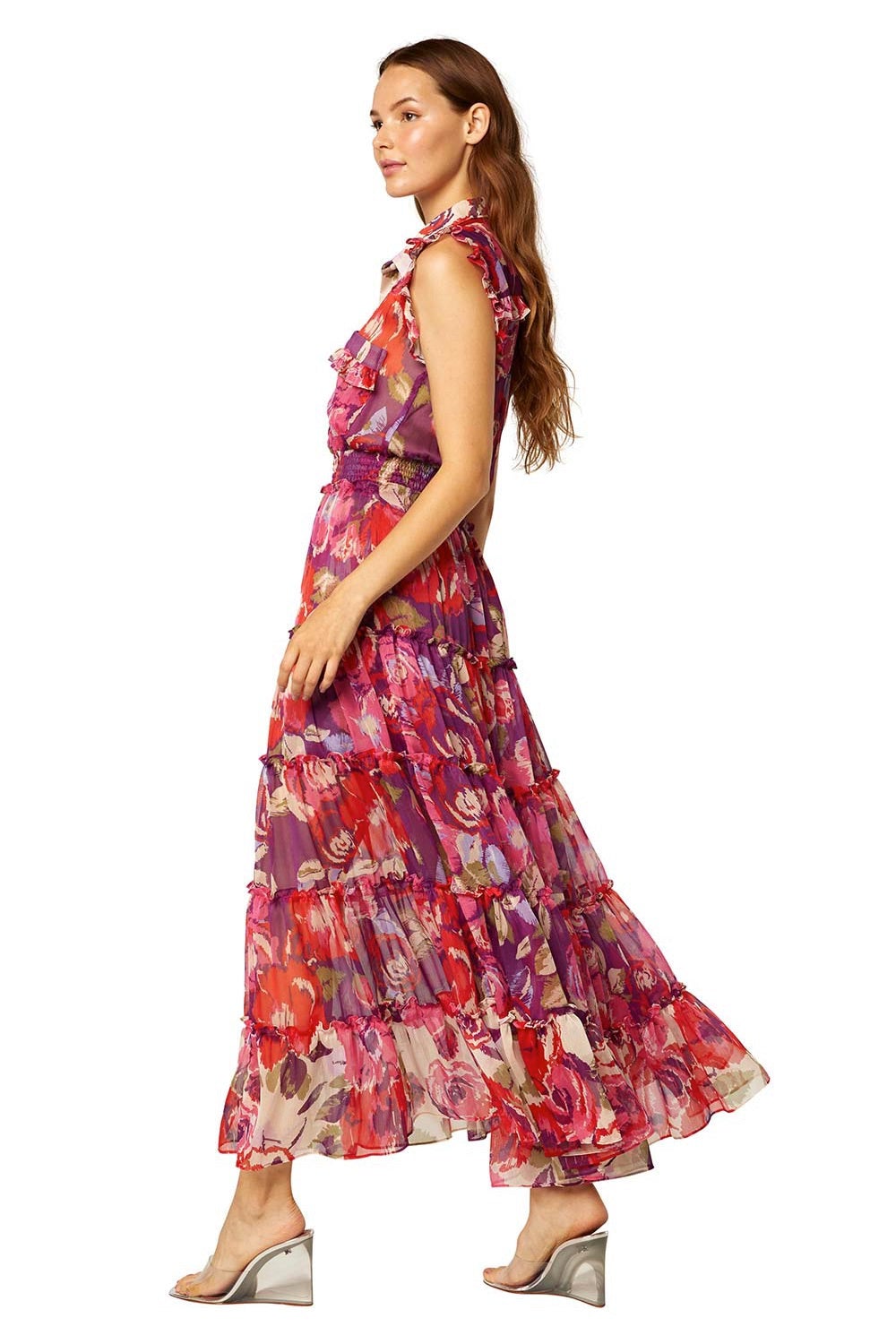 Misa Trina Dress in Coming Up Roses Mix FINAL SALE