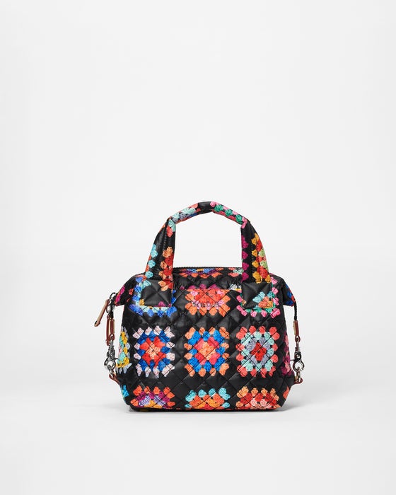 MZ Wallace Sutton Deluxe Crochet Print Coral Cove