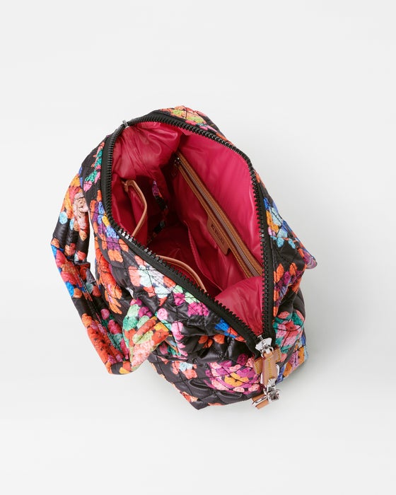 MZ Wallace Sutton Deluxe Crochet Print Coral Cove