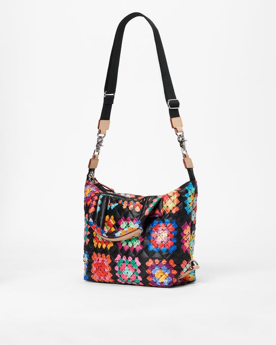MZ Wallace Sutton Deluxe Crochet Print Coral Cove