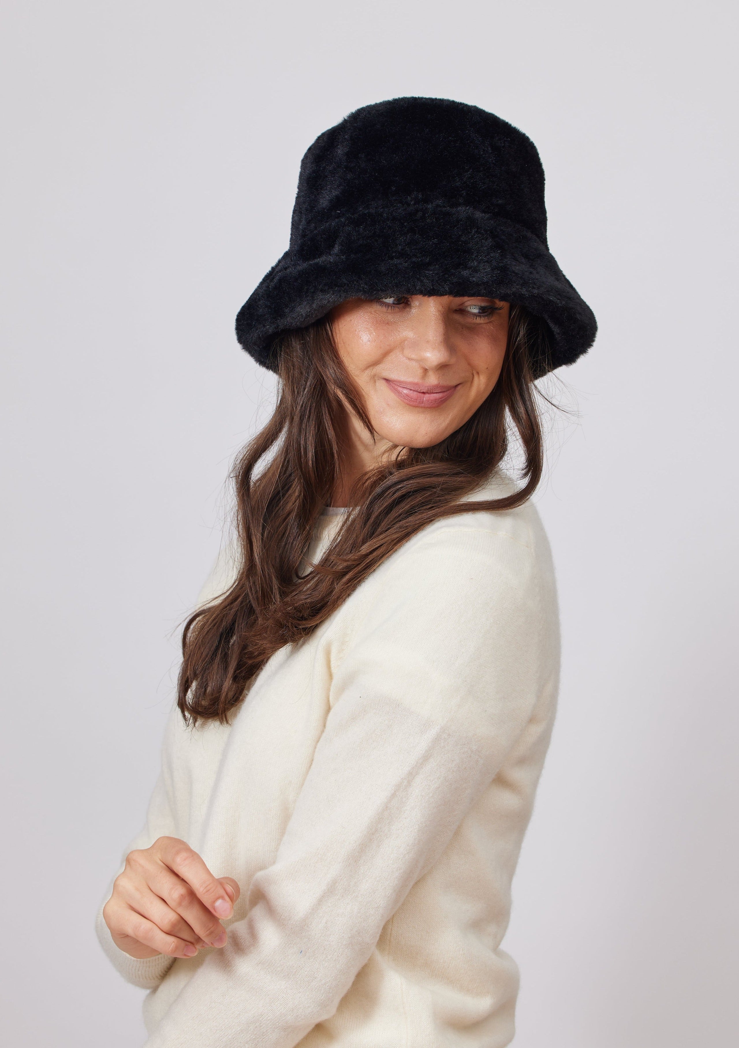 Hat Attack Faux Fur Bucket Hat